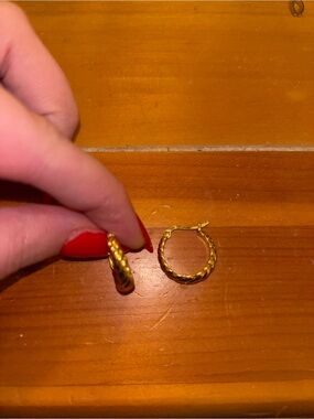 Evry Jewels Don’t Get it Twisted hoop earrings